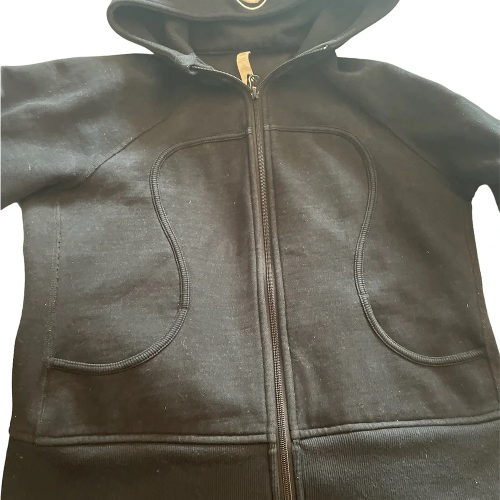 Lululemon zip up sweater Black size 10 - Picture 6 of 9